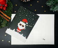 Weihnachtskarte Cool Santa